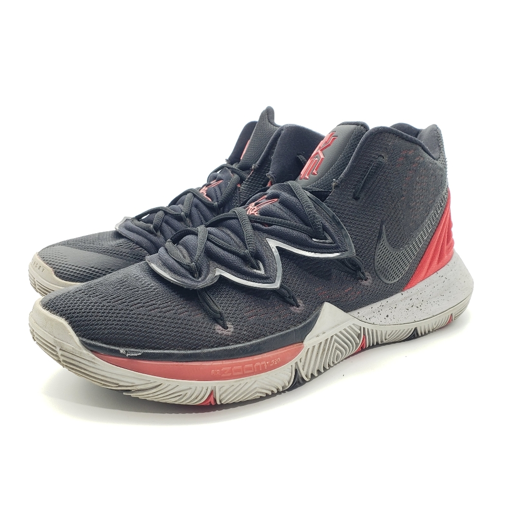 Nike Mens Kyrie 5 AO2918-600 Black Basketball Shoes Sneakers Size 10 PreOwned